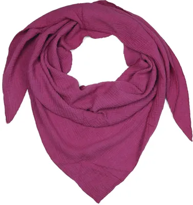 Produktbild von styleBREAKER Damen Musselin Dreieckstuch aus 100% Baumwolle | Weiches und leichtes Halstuch für Damen Unifarben | Stylisches Tuch für jede Jahreszeit - Italy, 196 x 84 cm