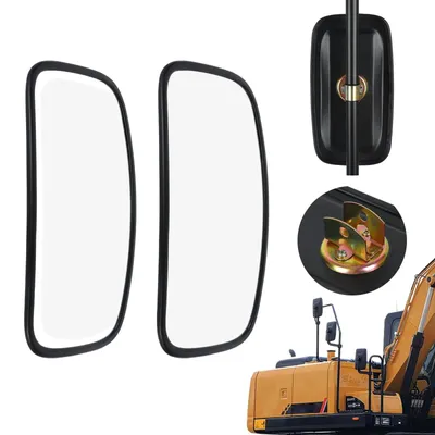 Image de Omgoods - Rétroviseur universel pour tracteur - 33x18 cm, rétroviseur en PVC pour véhicules agricoles