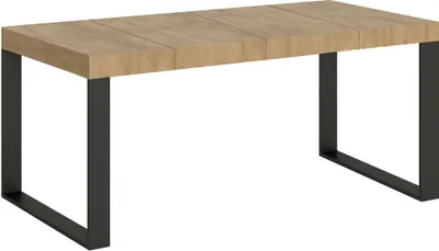 Produktbild von Ausziehbarer Tisch 90x90/246 cm Tecno Premium Quercia Natura