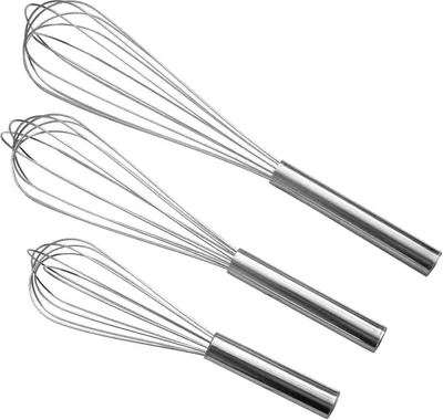 Produktbild von XXL Edelstahl Schneebesen 25-45cm Großküche Rührbesen Mixer Gastro groß Besen 25cm