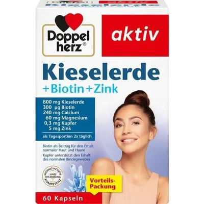 Obrázek produktu pro Doppelherz Křemík + biotin + zinek, kapsle, 60 ks