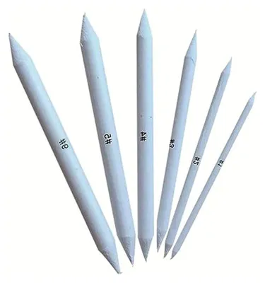 Produktbild von Wischstift für Skizzenpapier, weiß, 8 Stück, Kunstzubehör