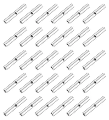 100 unisolierte Kabelverbinder BN0,5, 0,5 AWG, Kupfer, Silber