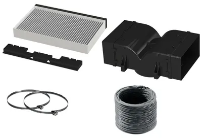 Produktbild von Constructa CZ51CBI2X4, Recycling-Set für Dunstabzugshaube, Schwarz, Grau, 1,1 kg, 6 Stück(e), 1,6 kg
