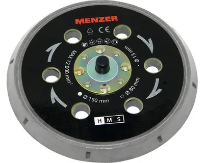 Zdjęcie produktu dla Krążek ścierny na rzep Menzer Ø150mm wielootworowy twardy