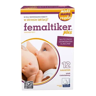Productafbeelding van Femaltiker Plus - ondersteuning bij de borstvoeding, 12 sachets, chocoladesmaak