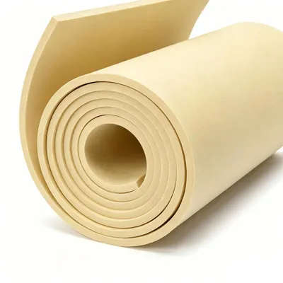 Immagine prodotto di Pannello in schiuma di gommapiuma, color beige, spessore 5 mm, dimensioni 35x200 cm, materiale in schiuma EVA per lavori manuali