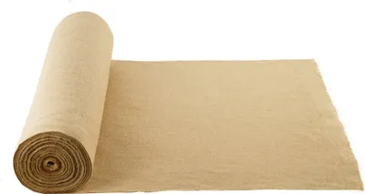 Produktbild von Jute Stoff 50x50 cm - Sackleinen Dekostoff - Bastelstoff - Juteband 914 mm x 45,7 m - Hochwertiges Naturmaterial für kreative Projekte