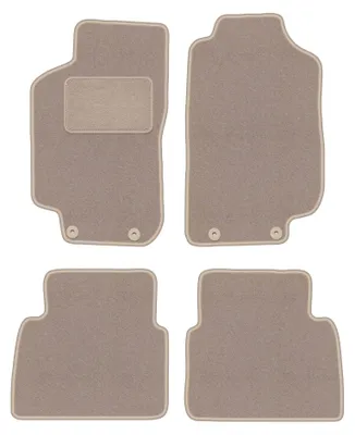 Zdjęcie produktu dla Dywaniki samochodowe welurowe LUX do: Saab 9-5 I Y3SE (1997-2005, sedan, kombi) beżowe, z mocowaniami