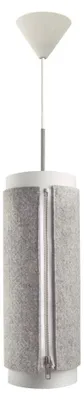 Image de Lampe à suspension Zip Star en feutre gris
