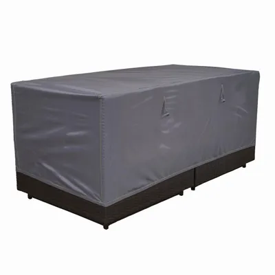 Produktbild von Gartenmöbelbezug für 2-Sitzer-Sofa Cov'Up Grau - Oviala