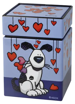Produktbild von Goebel Teedose Ed Eck- Love Dog, Pop Art, Metall, Bunt, 600 ml, 67200221