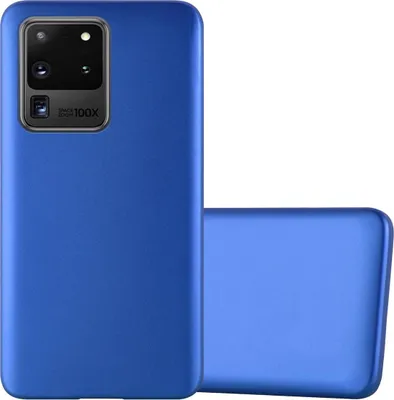 Produktbild von Cadorabo Schutzhülle für Samsung Galaxy S20 ULTRA Hülle in Blau Handyhülle TPU Silikon Etui Cover Case