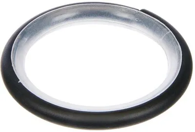 Productafbeelding van Gordijnringen voor gordijnen met een diameter van 16-20 mm, met glijlagers en gordijnhaken, 10 stuks, breedte 4 mm, Kreta, metaal/kunststof, mat zwart