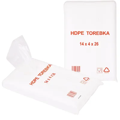 Obrázek produktu pro Sáčky HDPE svačinové sáčky igelitové pytlíky 14 x 26 cm 800 ks