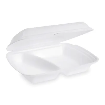 Produktbild von 250x Menüboxen Klappboxen 240x207x69mm geschäumt 2-geteilt