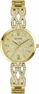 Produktbild von Guess Armbanduhr Damen Ladies Gold Tone Analog Watch Gold GW0868L2