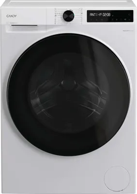 Produktbild von Candy CSOW41076TWMB8-S, Frontlader, Freistehend, Weiß, Links, Schwarz, Drehregler, Berührung