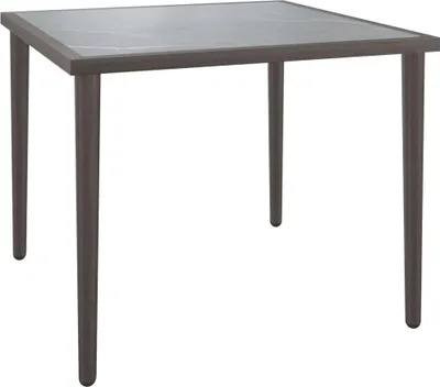 Image de vidaXL Table de jardin Gris 48x48x37 cm Acier