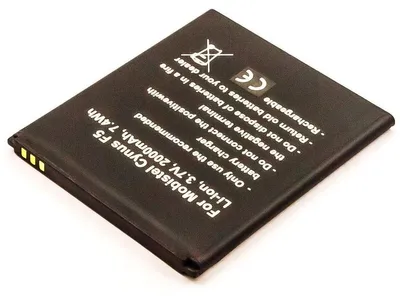 Produktbild von Akku für Mobistel Cynus F5 Li-Ion 3,7 Volt 1700 mAh schwarz.