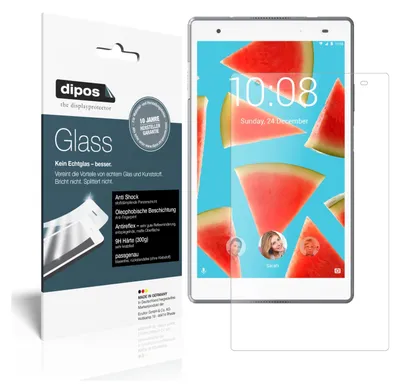 Produktbild von 2x Schutzfolie für Lenovo Tab 4 8 Plus matt - Anti-Shock 9H Folie dipos Glass