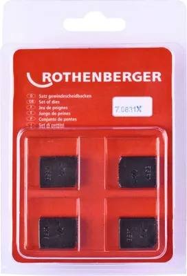 Image de ROTHENBERGER SC Mâchoires de coupe, BSPT R, 1/4", 4 pièces - 070831X