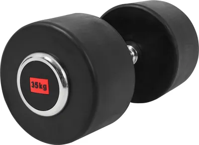 Produktbild von GORILLA SPORTS® Kurzhanteln - Einzeln, 35 kg, aus Gusseisen, Gummiert, Griff gerändelt, rutschfest - Rundhanteln, Kurzhantelset, Hantel Set, Gewichte, Dumbbells