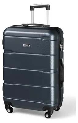 Produktbild von ALEOS. Hartschalen Koffer XL 45x28x66cm Reisekoffer, Hartschalen Trolley, Anthrazit, leicht, Hartschale, robust, 100% ABS+PC, TSA Schloss, leichtgängige 4 Rollen