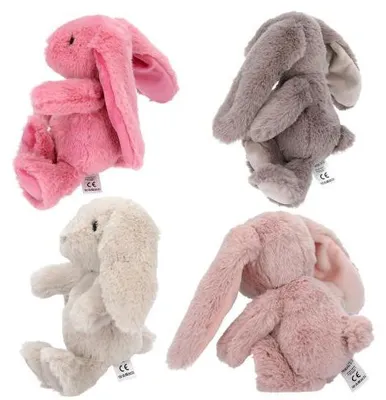 Produktbild von Princess Mimi Plüsch Hase, 20 cm, Kuscheltier in Pink, Grau, Beige oder Altrosa