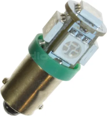 Produktbild von LED lamp - Ledson - 5-Led - BA9S / T4W - Grün - 12V