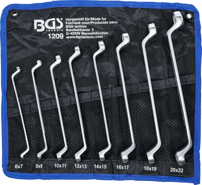 Immagine prodotto di BGS Set di chiavi a doppio anello offset SW 6 x 7 - 20 x 22 mm 8 pezzi - 1209