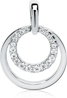 Produktbild von Kette mit Kreis Anhänger und Zirkonia SP0869