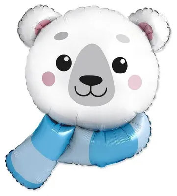 Zdjęcie produktu dla Balon foliowy, miś polarny, 78cm