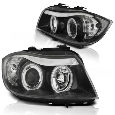 Obrázok produktu pre Svetlomety CCFL Angel Eyes vhodné pre BMW radu 3 E90/E91 (2005–2008), čierne