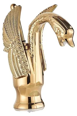 Produktbild von Waschtischarmatur, Einhebel, poliertes Edelstahl, Goldene