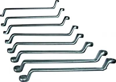 Obrázok produktu pre Dvojkruhová sada kľúčov JMP 8-dielna 6 - 22 mm s kľukou