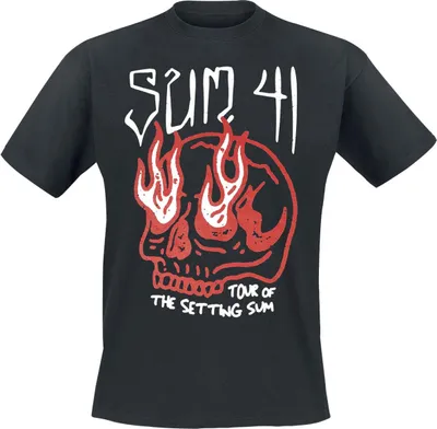 Produktbild von Sum 41 T-Shirt Herren Skull - Tour Shirt 2024 schwarz XL