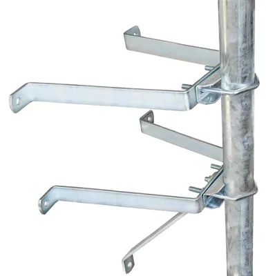 Produktbild von PremiumX Mauerhalter 40cm Stahl SAT Wandabstandshalter für Mast bis Ø 60mm