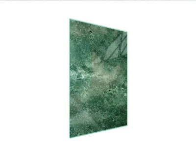 Produktbild von Herdabdeckplatte 35x52 Glaskeramikkochfeld Abdeckung Spritzschutz Glasplatte Deko Schneidebrett Schiefer Türkis