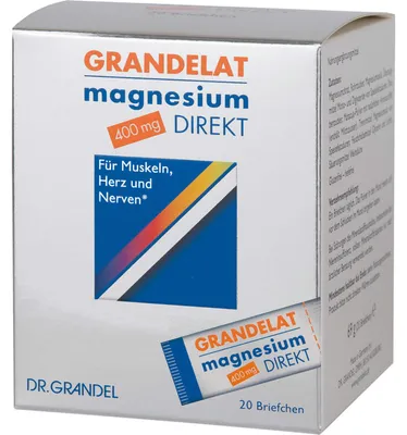 Zdjęcie produktu dla GRANDELAT magnez DIREKT 400mg 20 saszetek 69g
