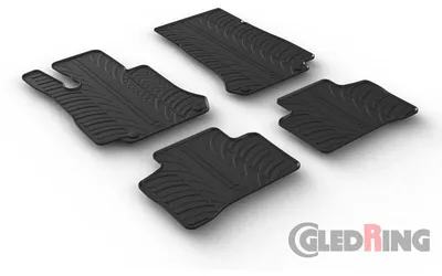 Produktbild von Gledring Fußmatten Set Gummi passend für MERCEDES-BENZ GLC (X253) Vorne+Hinten