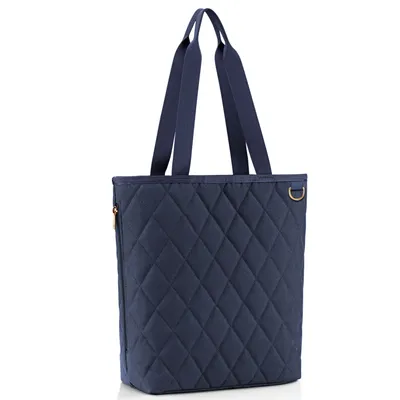 Produktbild von reisenthel classic shopper M, Einkaufstasche, Tragetasche, Rhombus Midnight Gold, 8 L, DH4110