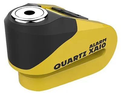 Produktbild von Bremsscheibenschloss Mit Alarm Modell Quartz Xa10, Stift 10Mm, Gelb/Schwarz (Alter Code: Lk272)