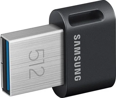 Obrázok produktu pre Samsung MUF-512AB, 512 GB, USB Typ-A, 3.2 Gen 1 (3.1 Gen 1), 400 MB/s, Bez krytu konektora, Čierna, Nerezová oceľ