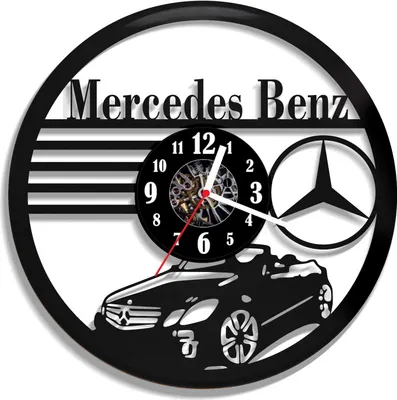 Zdjęcie produktu dla Zegar ścienny z płyty winylowej Mercedes Benz 168.2