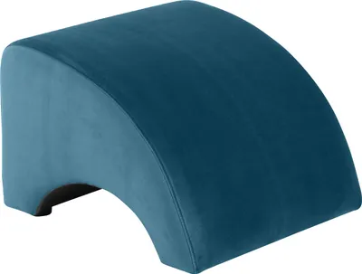 Produktbild von Max Winzer Hocker Brandford - Samtvelours petrol - Maße: 52 x 54 x 37 cm
