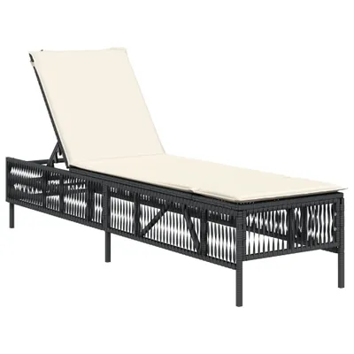 Zdjęcie produktu dla VidaXL 4002737, Lounge, Obite siedzisko, Technorattan, Stal, Kremowy, Biały, 110 kg, 550 mm