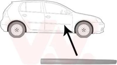 Produktbild von VAN WEZEL Zierleiste für die Tür Vorne Rechts Leiste für VW Golf V Schrägheck (1K1) 5894424
