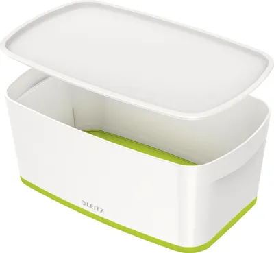 Obrázok produktu pre Leitz 52291054, Odkladacia schránka, Zelená, Biela, Obdĺžnikový, Plast, Jednofarebné, Biela