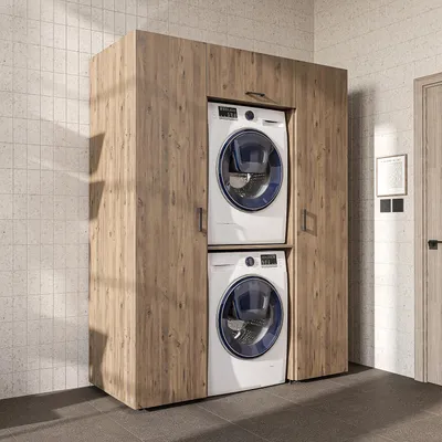 Produktbild von Roomart DUO-I Schrankwand 157 cm breit, Eiche